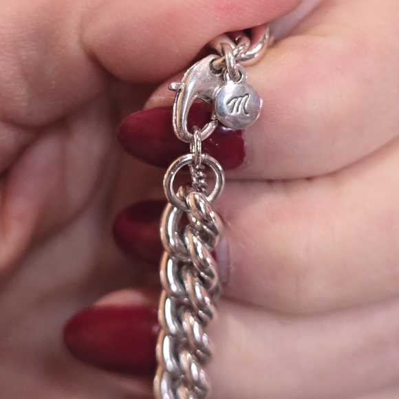 Madewell Classic Chain Silver Plated Bracelet - Picture 7 of 7